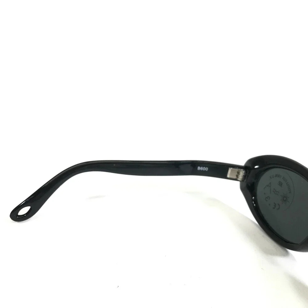 Vuarnet Kids Sunglasses B600 Black Round Frames with Black Lenses 48-18-110